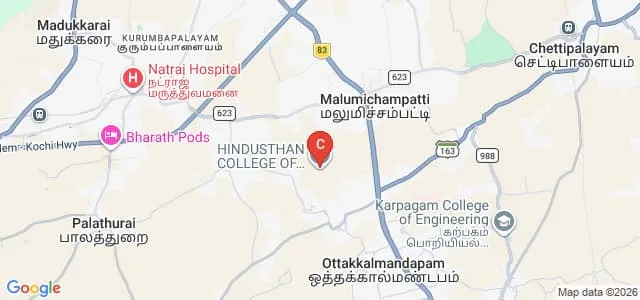Hindusthan College of Engineering and Technology, Coimbatore Map
