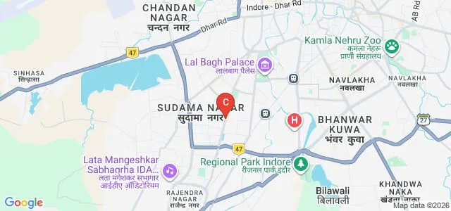 Annie Besant College, Indore Map