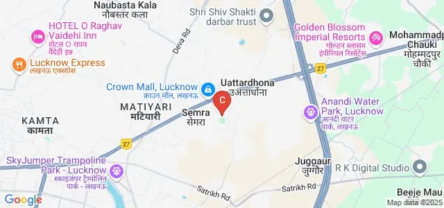 Babu Banarasi Das Institute of Technology and Management, Lucknow Map