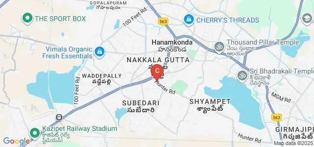Masterji Degree and PG College, Hanamakonda Map