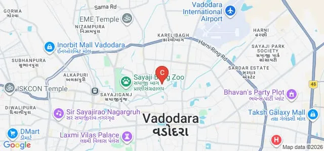 District Institute of Education and Training, Vadodara Map