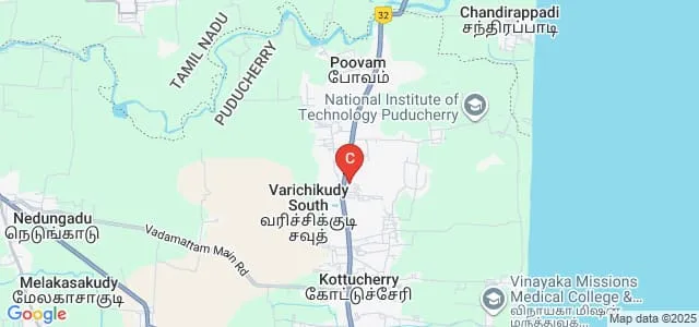 Karaikal Polytechnic College, Karaikal Map