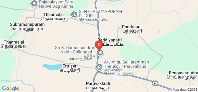 Sri K Ramachandra Naidu College of Education, Sankarankoil Map