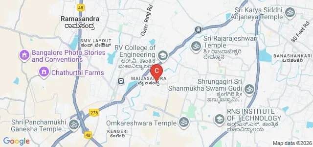 Medi Care institute of Nursing Science, Bengaluru Map