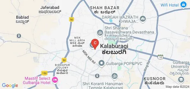 Doddappa Appa Institute of MCA, Gulbarga Map