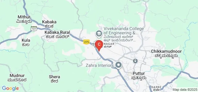 Vivekananda Law College, Puttur Map