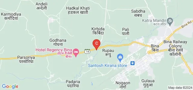 Acharya Virag Sagar Vidhyapeeth, Bina Map