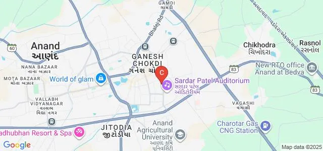 Dr VH Dave Homeopathic Medical College, Anand Map