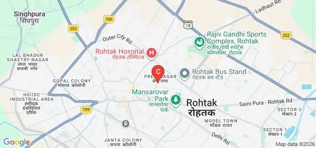 Saini Institute of Girls Education, Rohtak Map