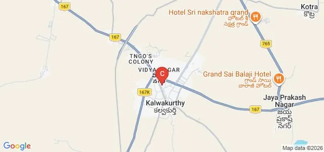 Sri Bramarambika Mallikarjuna Swamy College of Education, Kalwakurthy Map