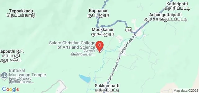 Salem Christian College of Arts and Science, Salem Map