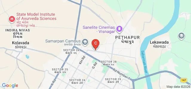Government Engineering College, Gandhinagar Map