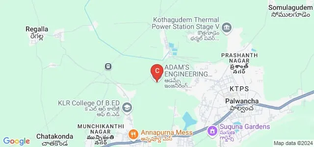 Adam's Engineering College, Khammam Map