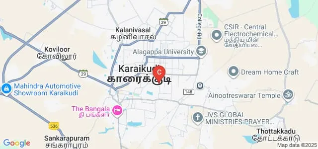 Sri Raaja Raajan College of Engineering and Technology, Sivaganga Map