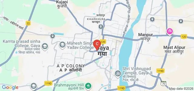 Swami Raghvendracharya Tridandi Ayurved Mahavidyalaya and Hospital, Gaya Map