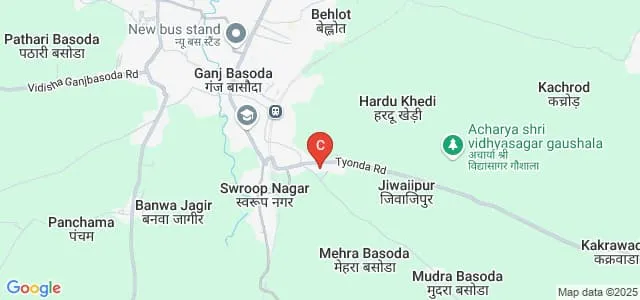 Jawaharlal Nehru Smriti Mahavidyalaya, Vidisha Map