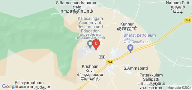 Kalasalingam Institute of Technology, Virudhunagar Map