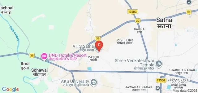Vindhya Institute of Technology and Science, Satna Map