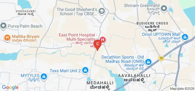 East Point College of Engineering and Technology, Bangalore Map