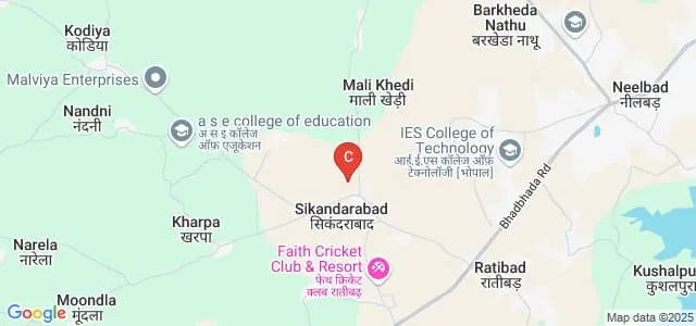Sagar Institute of Science, Technology and Research, Bhopal Map