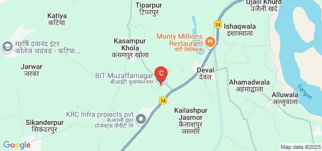 Bhagwant Institute of Technology, Muzaffarnagar Map