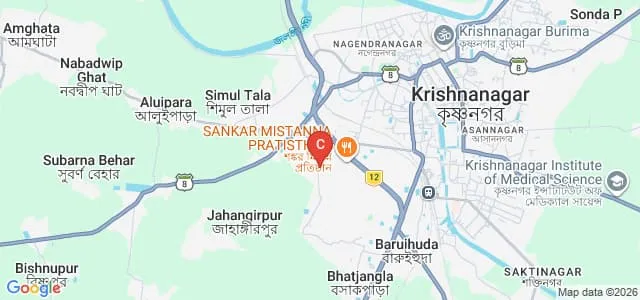 Susrijo Institute of Paramedical Technology and Optometry, Krishnanagar Map