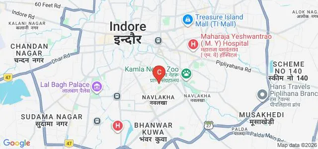 ILVA Commerce and Science College, Indore Map