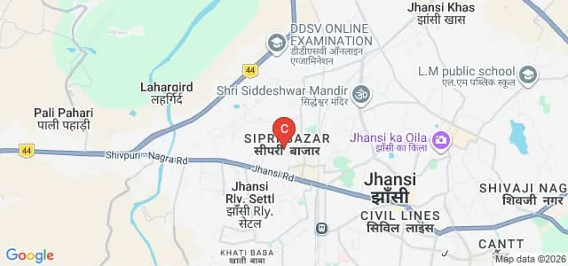 Arya Kanya Mahavidyalaya, Jhansi Map