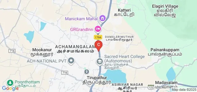 Sri Jeya School of Nursing, Tirupattur Map