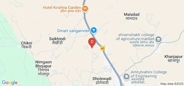 Vamanrao Ithape College of Engineering and Management, Sangamner Map