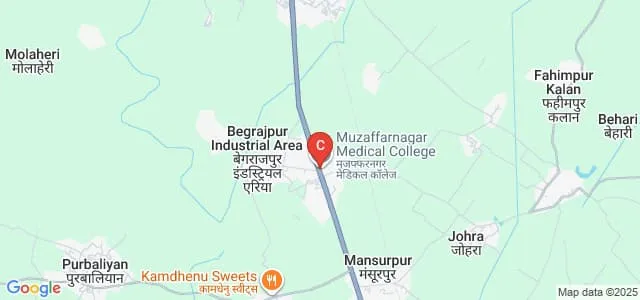 Muzaffarnagar Nursing Institute, Muzaffarnagar Map