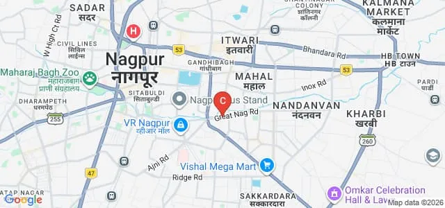 CP and Berar Education Society's College, Nagpur Map