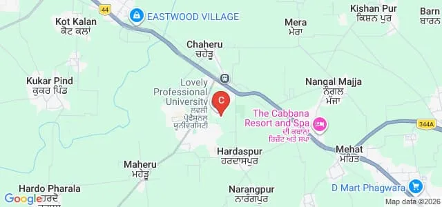 Mittal School of Business, Lovely Professional University, Phagwara Map