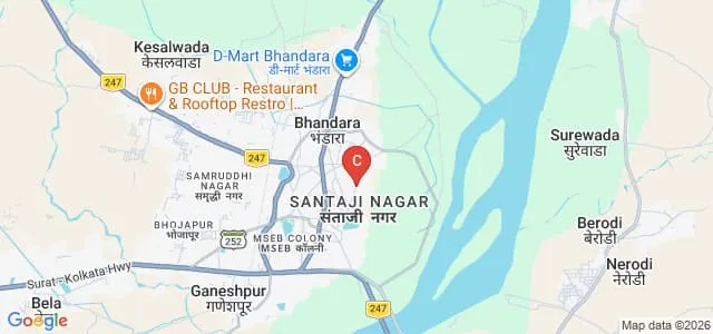 Government College of Education, Bhandara Map