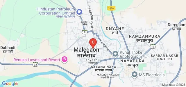 MGV's Samajshree Prashantdada Hiray College of Pharmacy, Malegaon Map