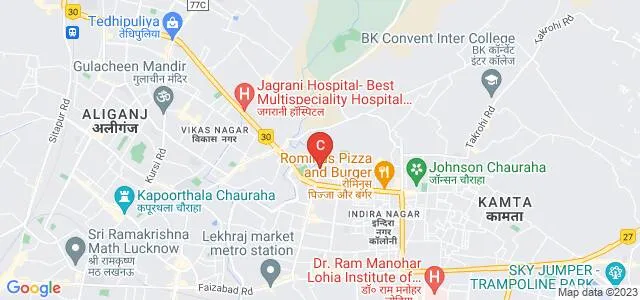 Sherwood College of Management, Lucknow Map