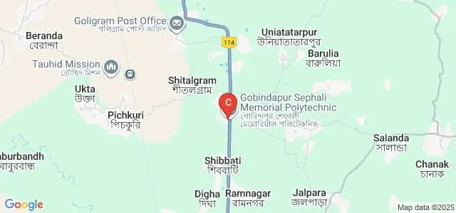 Gobindapur Sephali Memorial Polytechnic, Gobindapur Map