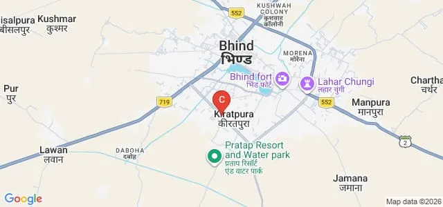 Shri Shanti Kishore Shiksha Mahavidhyalaya, Bhind Map