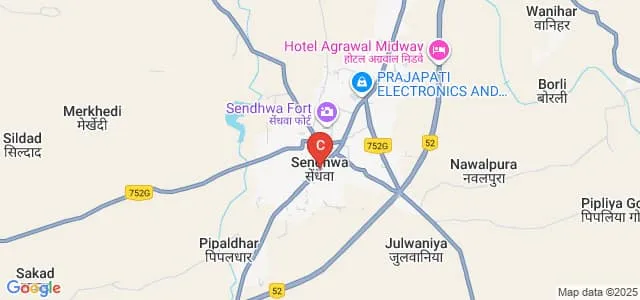 Sendhwa Institute of Professional Studies, Barwani Map