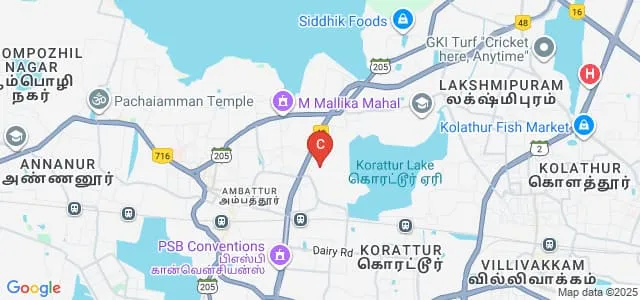 Annai Violet Arts and Science College, Chennai Map