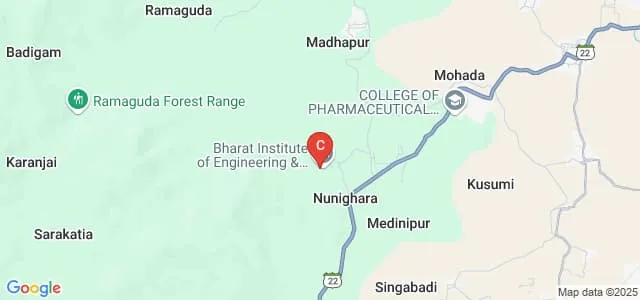 Bharat Institute of Engineering and Technology, Berhampur Map