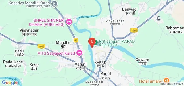Shikshanmaharshi Bapuji Salunkhe Mahavidyalaya, Karad Map