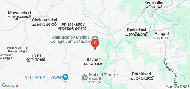Institute of Paramedical Sciences, Kannur Medical College, Anjarakandy Map