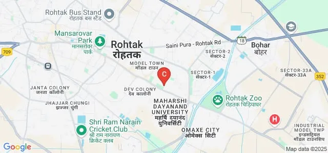 Matu Ram Institute of Engineering and Management, Rohtak Map