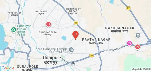 University College of Law, Mohanlal Sukhadia University, Udaipur Map