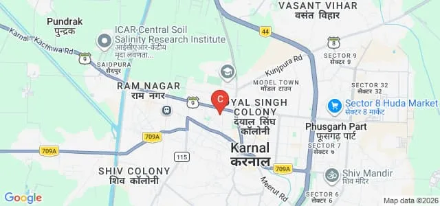 DAV PG College, Karnal Map