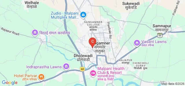 Gokhale Education Societys College of Education, Sangamner Map