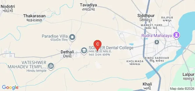 Government Homoeopathic Medical College and Hospital, Siddhpur Map