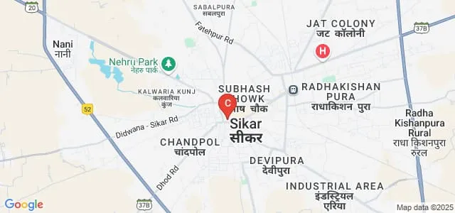 Shri Krishna Girls College, Sikar Map