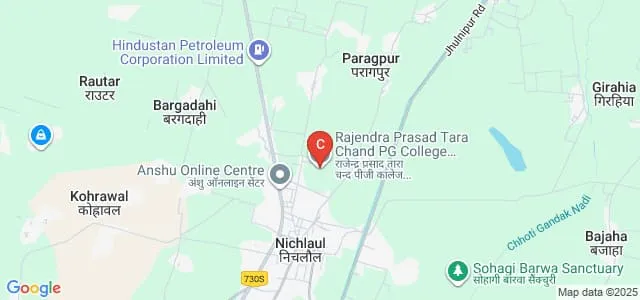 Rajendra Prasad Tara Chand Mahavidyalaya, Maharajganj Map
